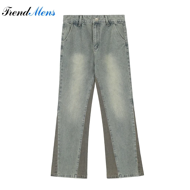 

Baggy Pants Mens Y2k Jeans for Men Straight-leg Patchwork Pantalon Homme Streetwear Ropa Hombre Casual Denim Trousers Berserk