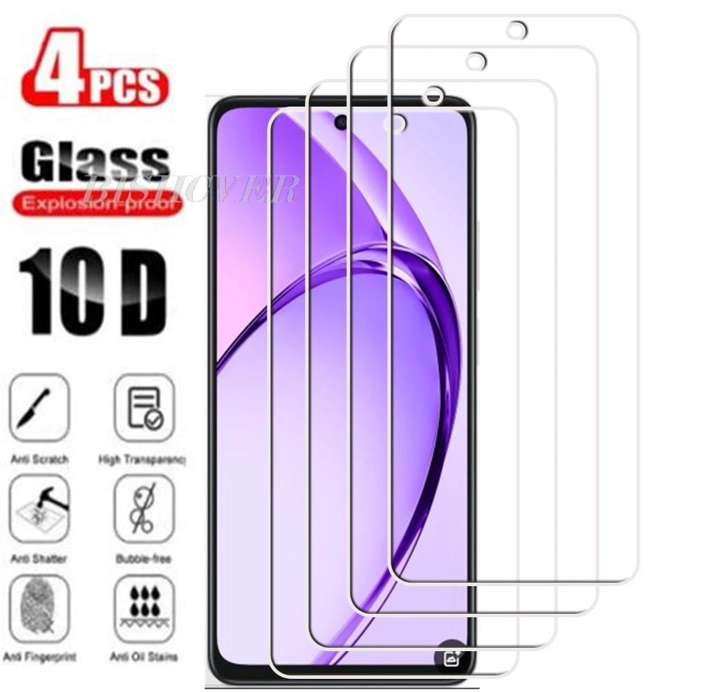 4Pcs Tempered Glass For OPPO A40 A40m A3x A3 4G A3 5G 2024 CPH2669 CPH3669 Screen Protector Protective Glass Film 9H