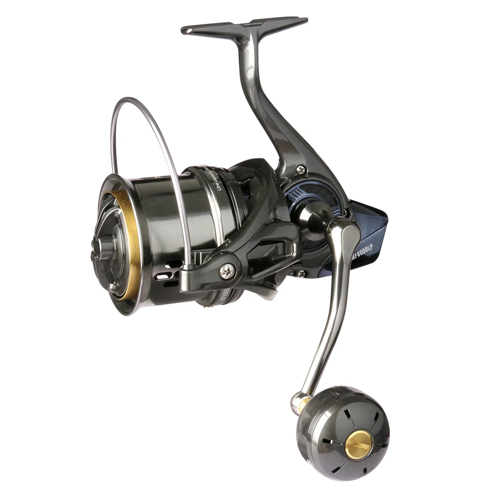 DEUKIO Long Shot Jigging Spinning Reel 8000 10000 12000 Series 8+1BB Surf Fishing Reels 44LB Max Drag Saltwater Big Reel