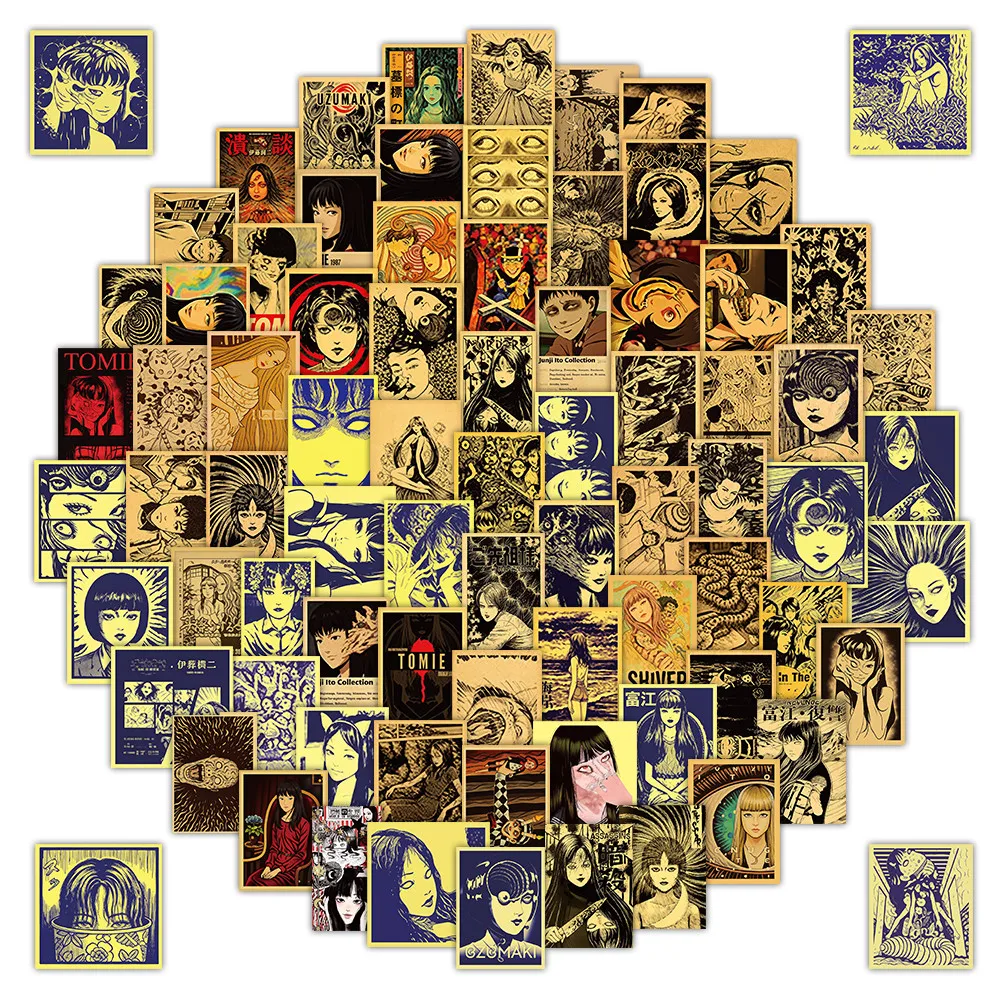 110 Stück Vintage-Poster-Aufkleber, wasserfeste Vinyl-Aufkleber für Laptop, Wand, Koffer, ästhetische Dekoration, RecordingYourLife Store