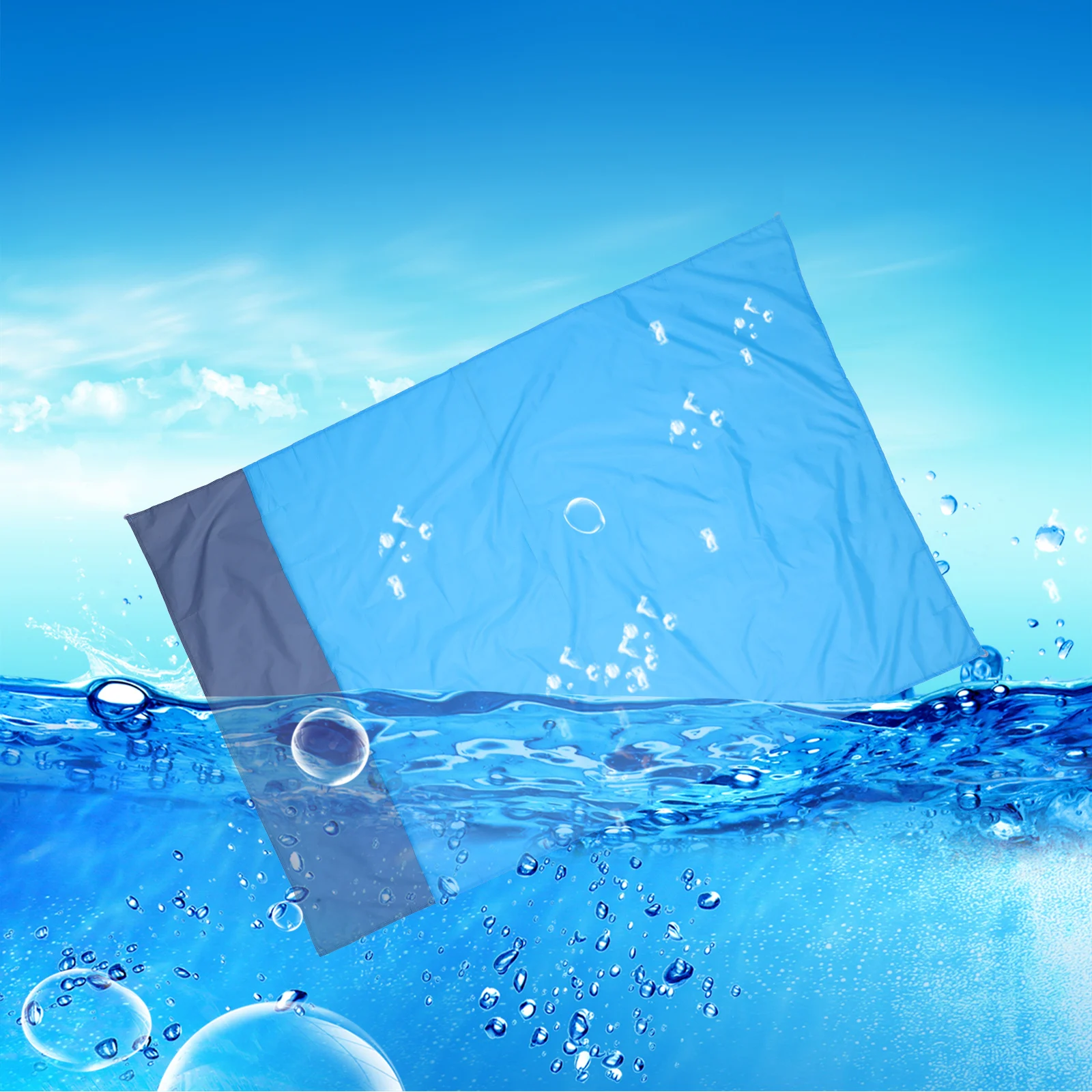 

1Pcs Waterproof Picnic Blanket Lightweight Portable Outdoor Beach Mat Camping Mat Foldable Durable Cushion with Pegs