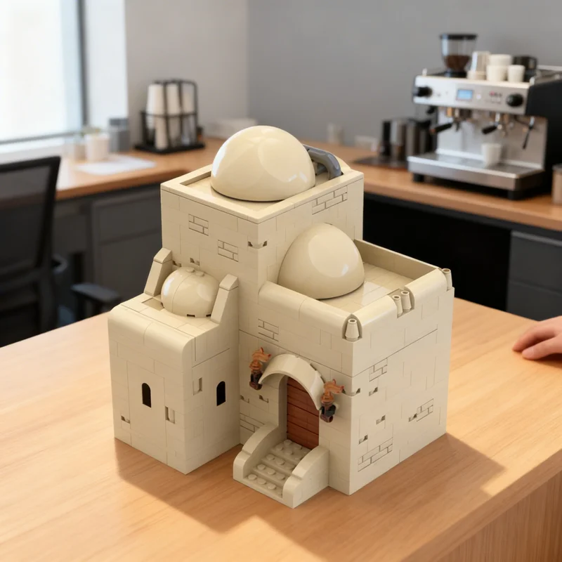 

485pcs MOC Tatooine Corner House TAT04 Star Battle Model Building Blocks Architecture Toys Christmas Gifts Education Kids Idea