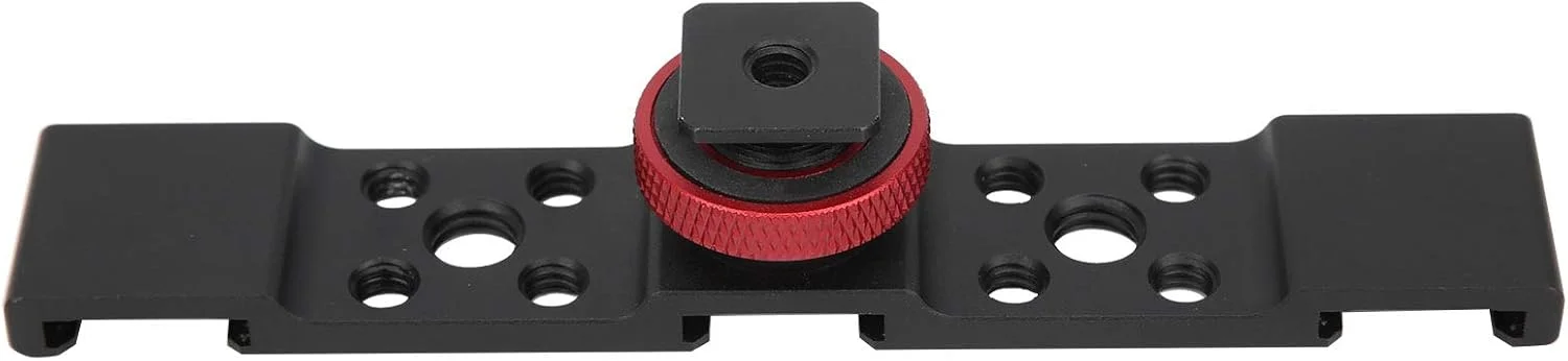 Aluminum Triple Cold Shoe Mount Plate Bracket for Camera Microphone LED Light Mounting