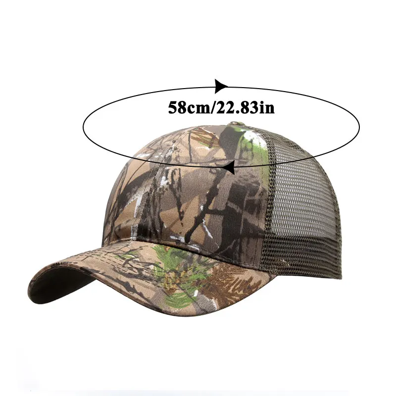 Summer Mesh Baseball Caps Outdoor Sun Hat Sunshade Sun Protection Outdoor Training Hat Camo Baseball Cap