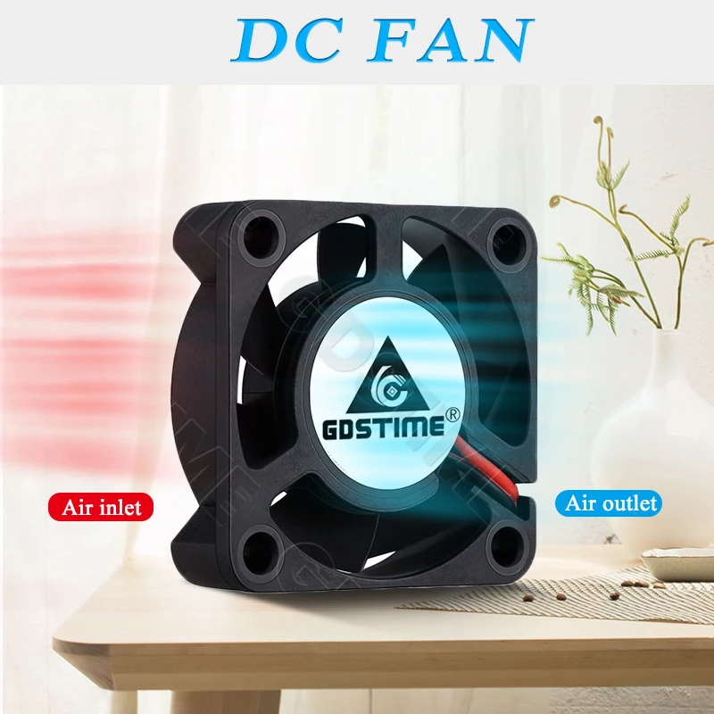 Gdstime 4010 Lüfter 24V 12V 5V USB-Lüfter 40x40x10MM Doppelkugellager-Kühllüfter 40MM Mini-Lüfter 4CM Kühler mit 3D-Drucker-Kühlungsteil – Detail 6