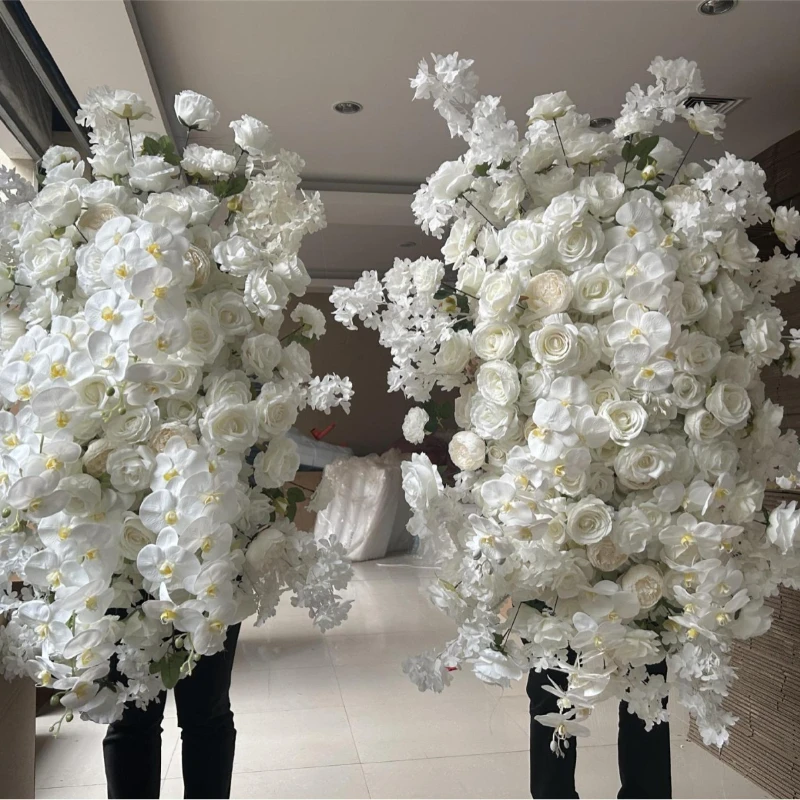

Cherry Blossom Hanging Wedding Background Wall Stage Arrangement Floral Arch Horn Rack Decoration