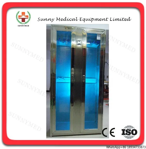 SY-P017-2 Medical double door stainless steel endoscope storage UV disinfection cabinet