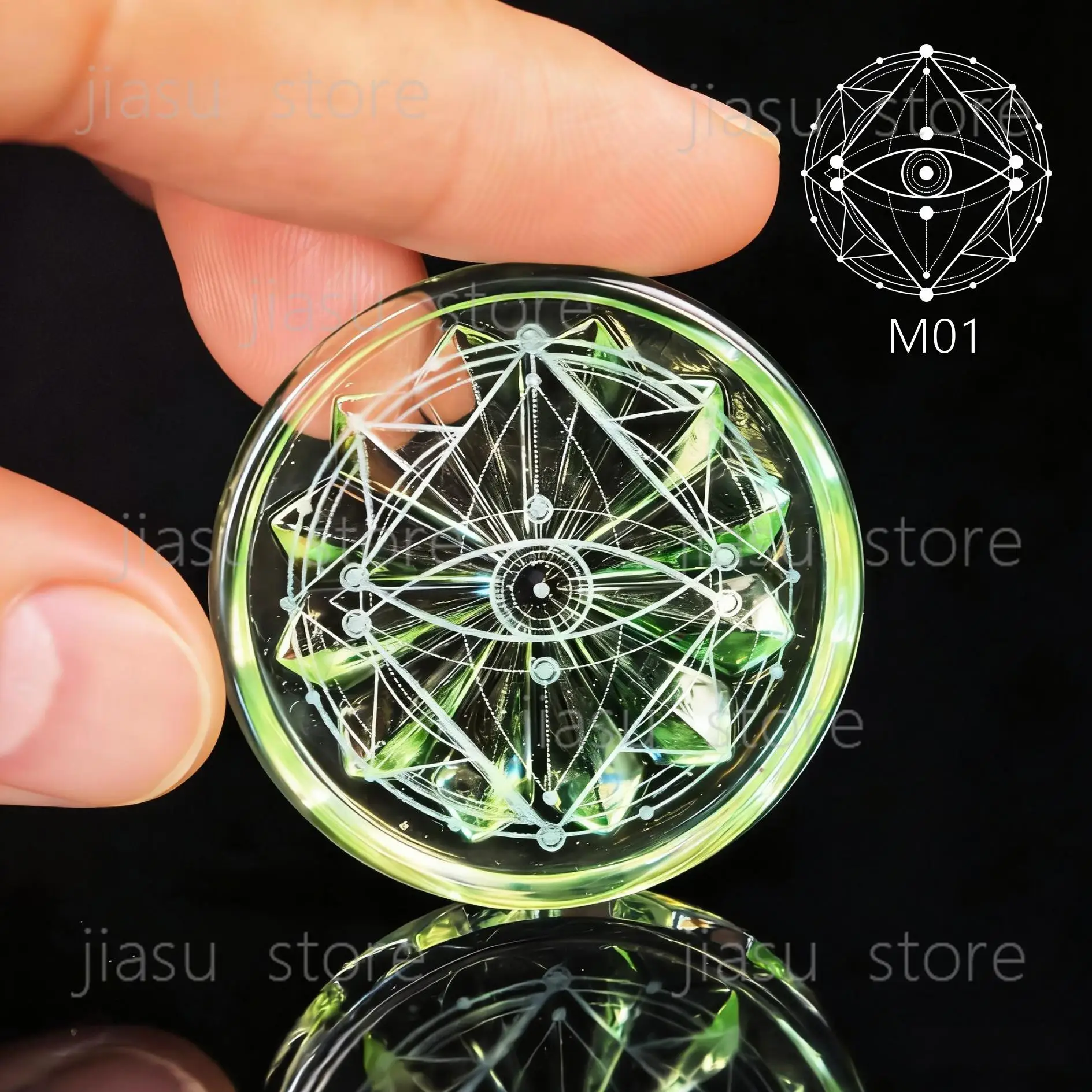 

Customized Magic Pattern 4000cc Gaussian Mini Flat Bio-Glass Plate, Health Bio-Plate for Improved Blood Circulation Gift