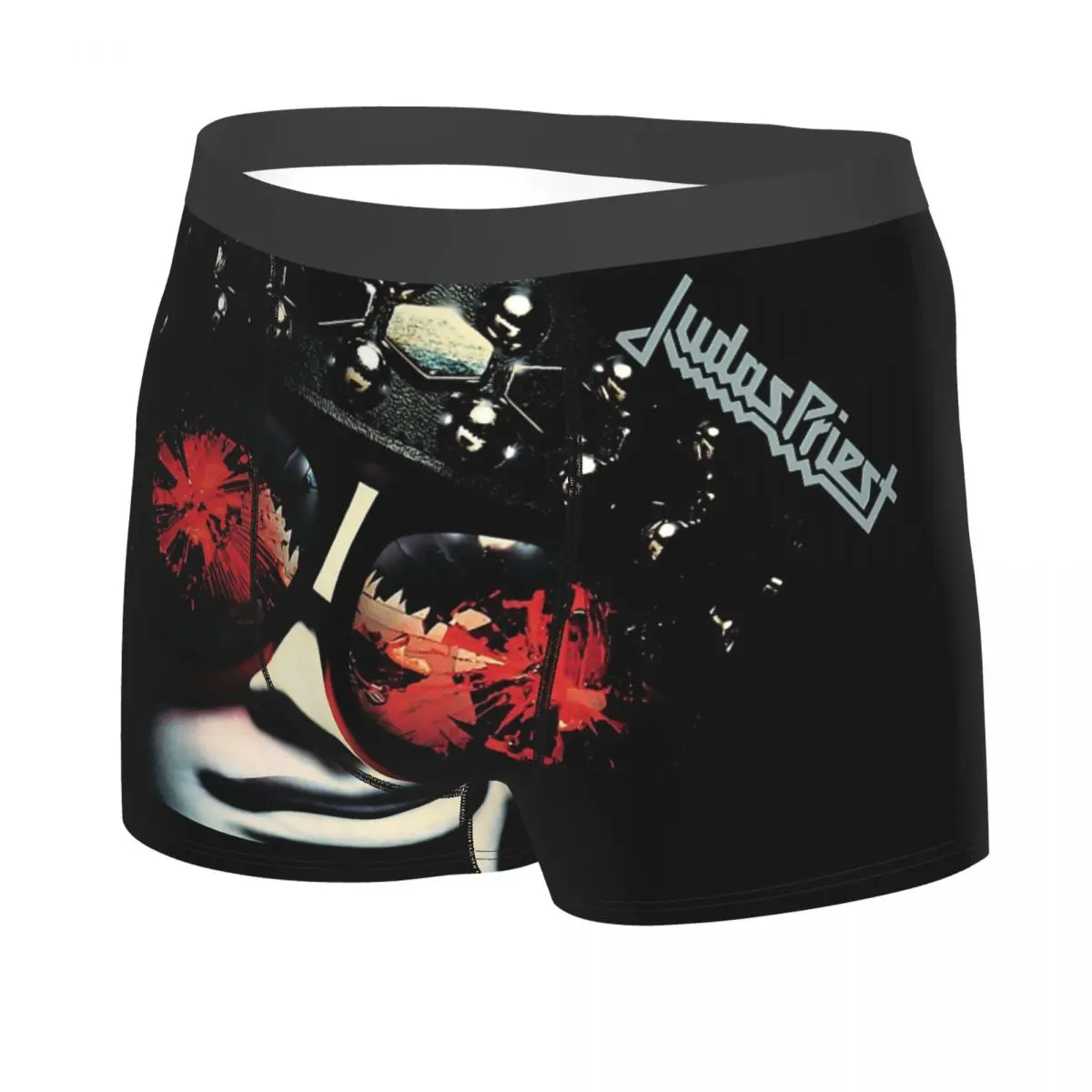Vengeance British Steel Firepower Man\'s Boxer Briefs Underpants Judas Priest Accessories Breathable High Quality Birthday Gifts