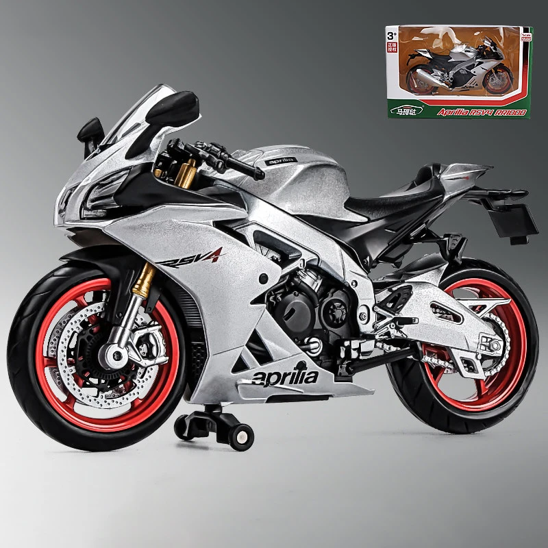1/12 Aprilia RSV4 RR1000 Legierung Druckguss Motorrad Modell Spielzeug Auto Sammlung Autobike Shork-Absorber Off Road Autocycle Spielzeug geschenk