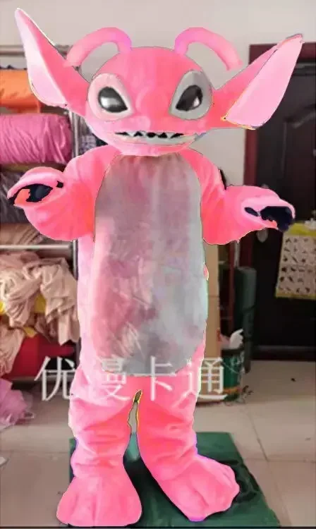 Cosplay Red Lilo & Stitch Mascot Advertising Event Costume Animal carnival Fancy Dress Party Anime shows Adult Surprise props