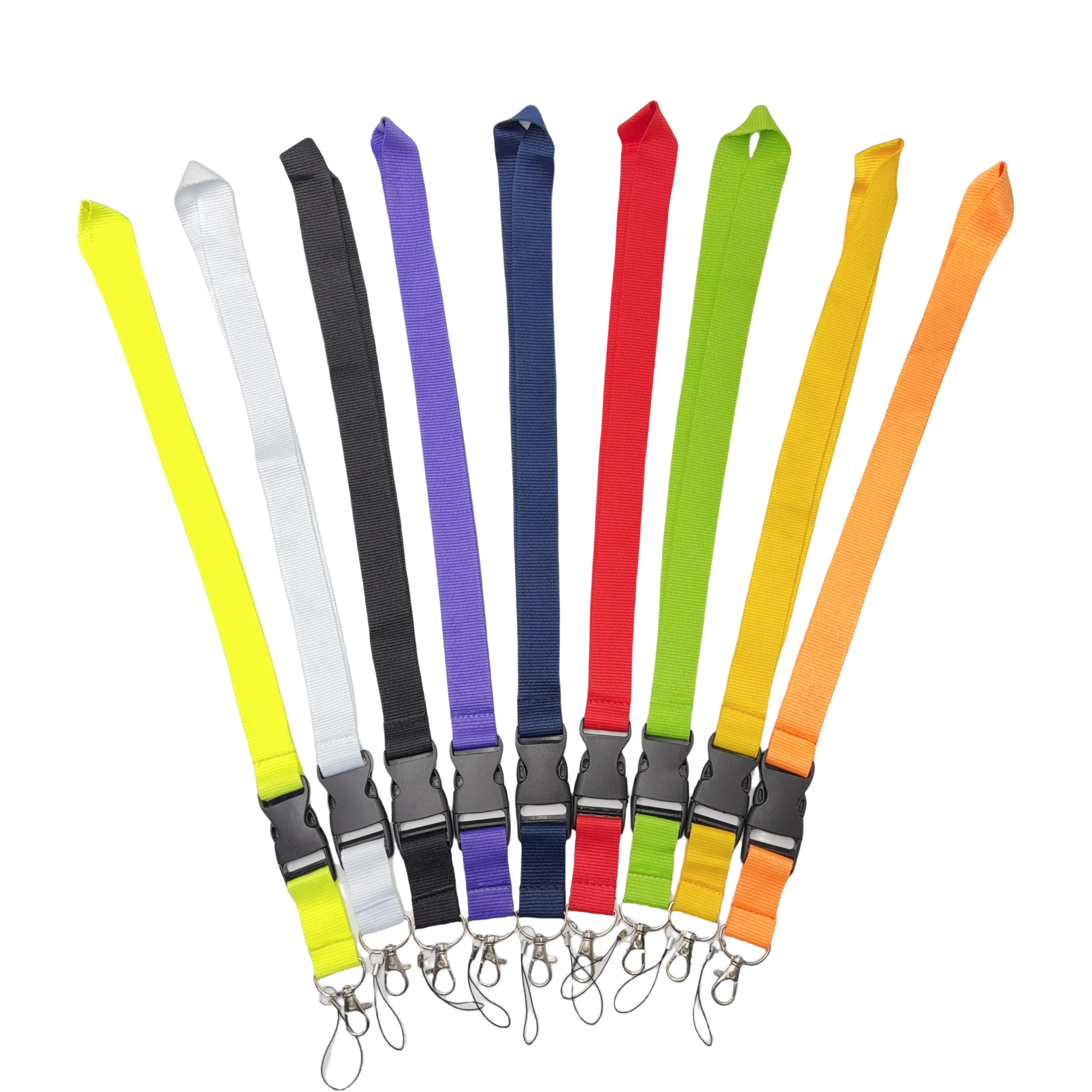

﻿10pcs Solid color unprinted clean face mobile phone lanyard long chest card lanyard keychain lanyard