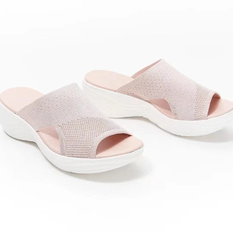 Summer Women Sandals Comfy Platform Flat Shoes Sole Ladies Casual Soft Big Toe Foot Sandal Orthopedic Bunion Corrector Slippers