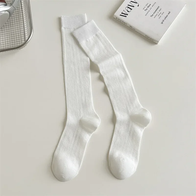 Damen-Strümpfe mit Ausschnitten, lässige, lange Socken, atmungsaktives, dünnes Netzdesign, modischer, süßer Stil, gestapelte Socken. – Detail 16