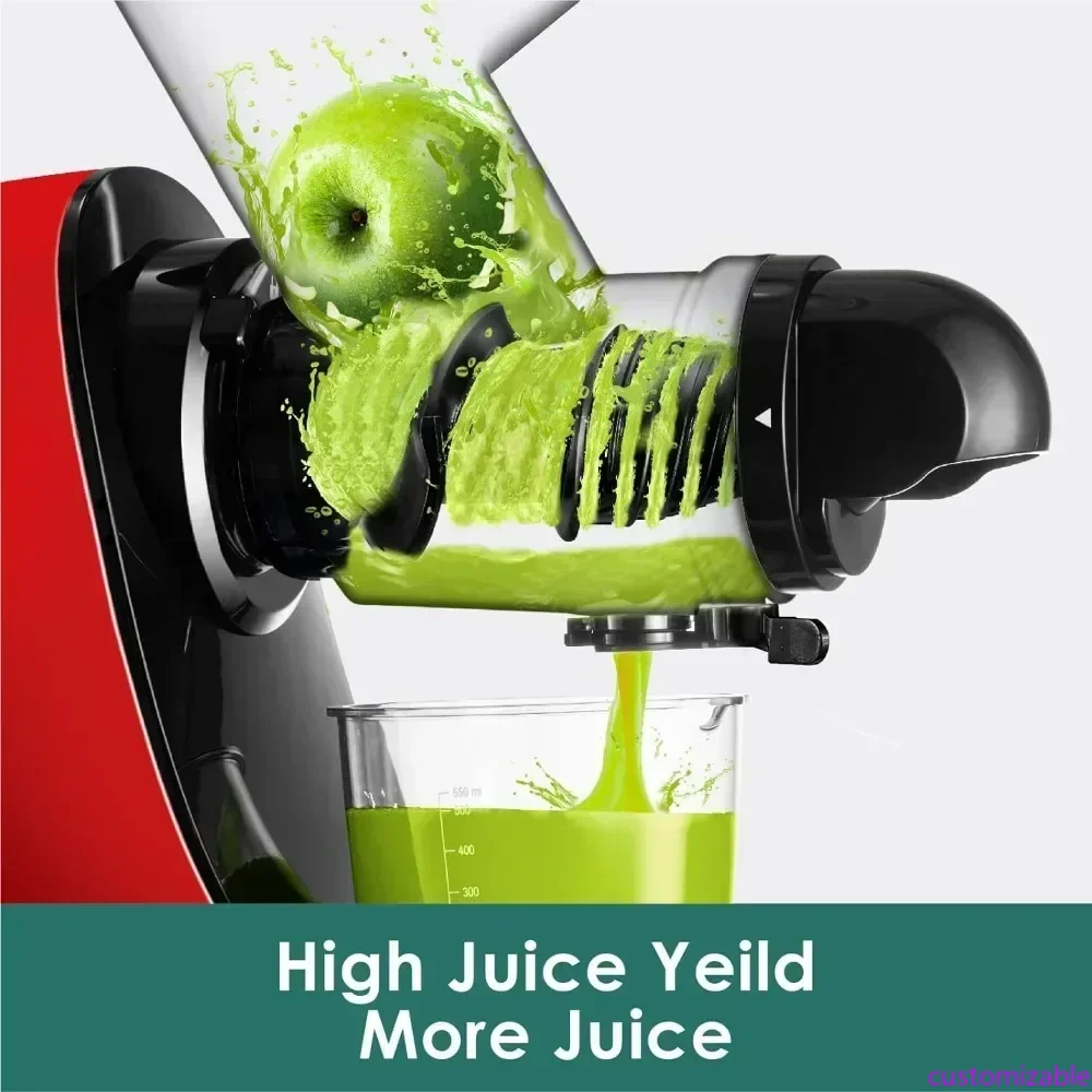 

Cold Press Juicer Machines, Slow Masticating Juicer, BPA-Free Juicers, Extractor de Jugos y Vegetales, 3-inch Large Feed Chute