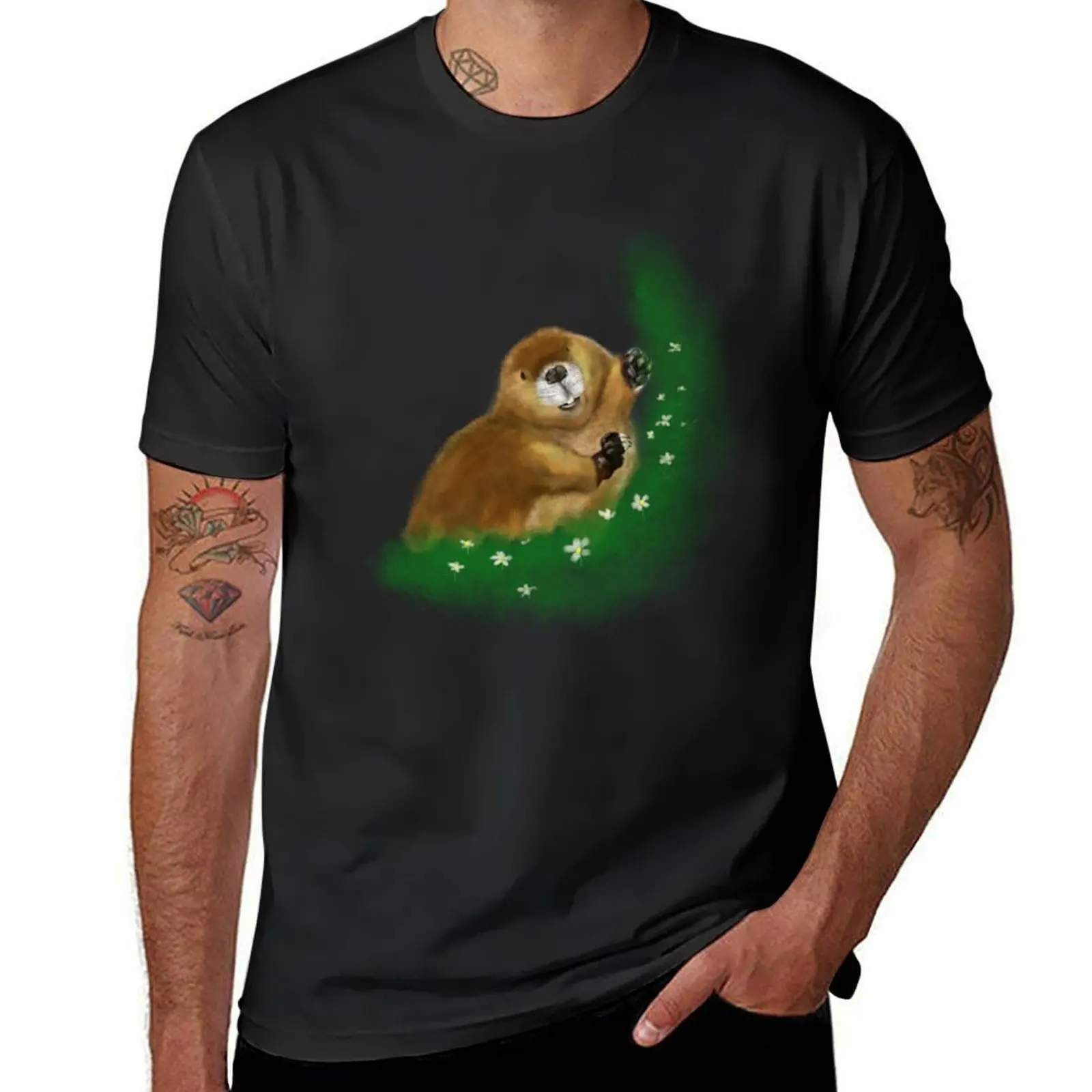 Beaver Forever T-Shirt quick-drying vintage clothes shirts graphic tees funnys T-shirt men