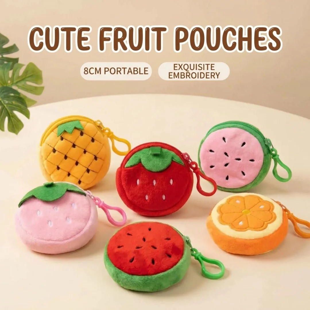 Cute Coin Bag Key Bag Women Cartoon Plush Coin Purse Zipper Pouch Earphone Bag Wallet Bag Key Holder Bags Wallet Wholesale