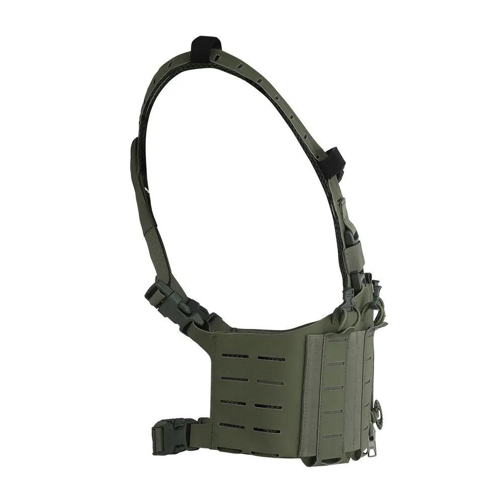 Tactical SF Vest Chest Rigs Lightweight Camouflage MOLLE Militar Hunting Airsoft Assault Vest with Mag Pouch H-Style Strap