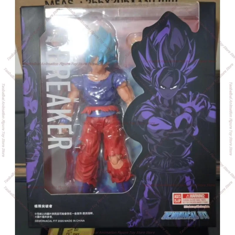 【شحن على مدار 24 ساعة】Demoniacal Fit Dragon Ball SHF [كسر إكستريم] World King Fist Super Blue Wukong 1/12 هدية شخصية الحركة