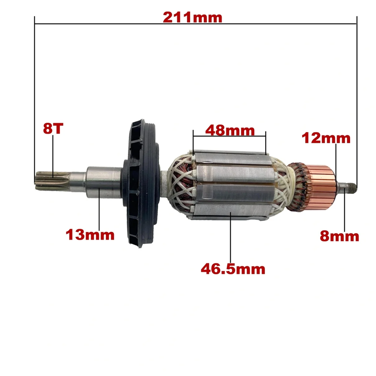 

AA98 AC220V-240V якорь ротора замена для перфоратора GBH8-45DV GBH8-45D GSH7VC GSH9VC GBH8-45
