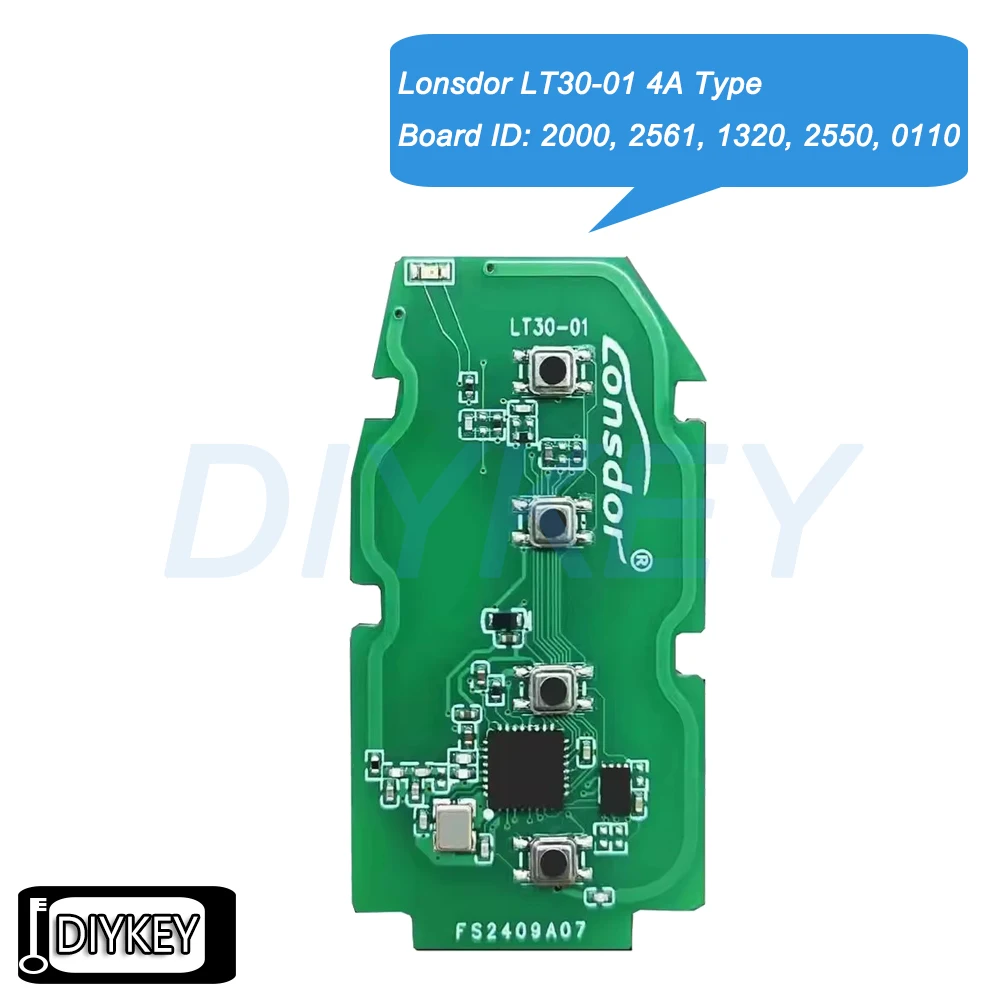 

Lonsdor LT30-01 4A Type Universal Smart Key PCB Board for Toyota Levin Allion Camry Corolla Corolla Cross Work With K518 PRO