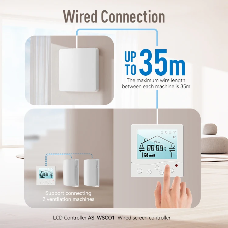 Airwoods OEM ODM Erv Hrv Energy Recovery Ventilation