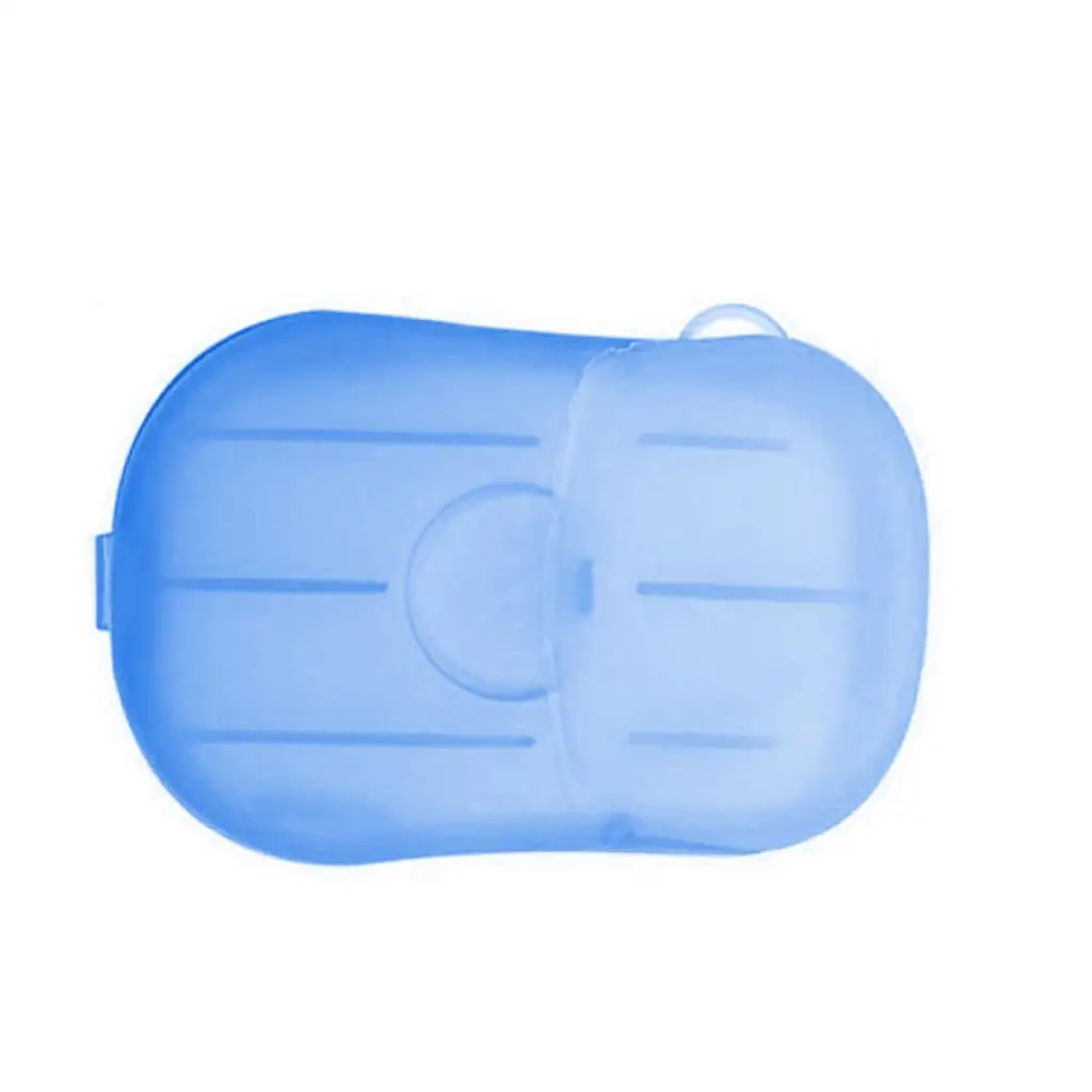 Portable Disposal Travel Paper Soap Sheets Mini Box for Outdoor Camping Hiking Hand Washing Hotel Bath Use