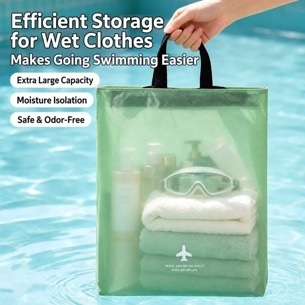 Durable S/M/L Travel Dirty Clothes Bag Waterproof Large Capacity Wet Dry Separation Bag Beach Zipper Bag Business Trip