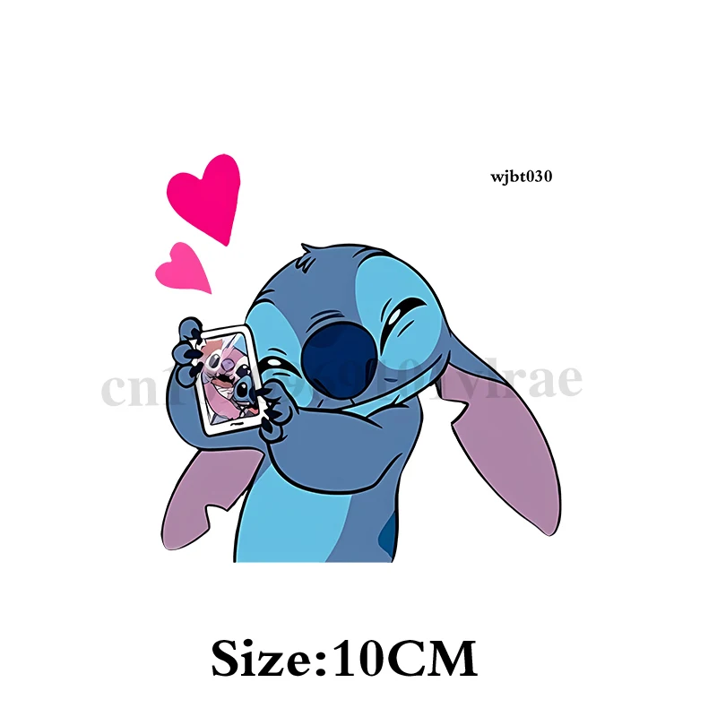 Stitch UV DTF Transfer สติกเกอร์สําหรับขวดน้ําถ้วยน้ํา Kawaii Stitch Disney Transfer SelfAdhesive DIY UV Transfer สติกเกอร์