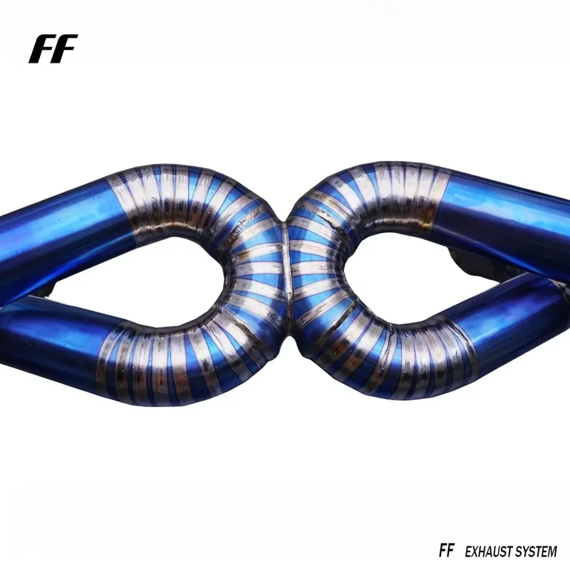 High Performance Titanium Mid Pipe Catback Exhaust System Muffler Custom for Lamborghini Huracan EVO