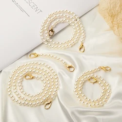 8mm Pearl Strap for Bag Handbag Handles DIY purse Replacement Long Beaded Chain for Shoulder Bag Straps Pearl Belt Bag Accessory