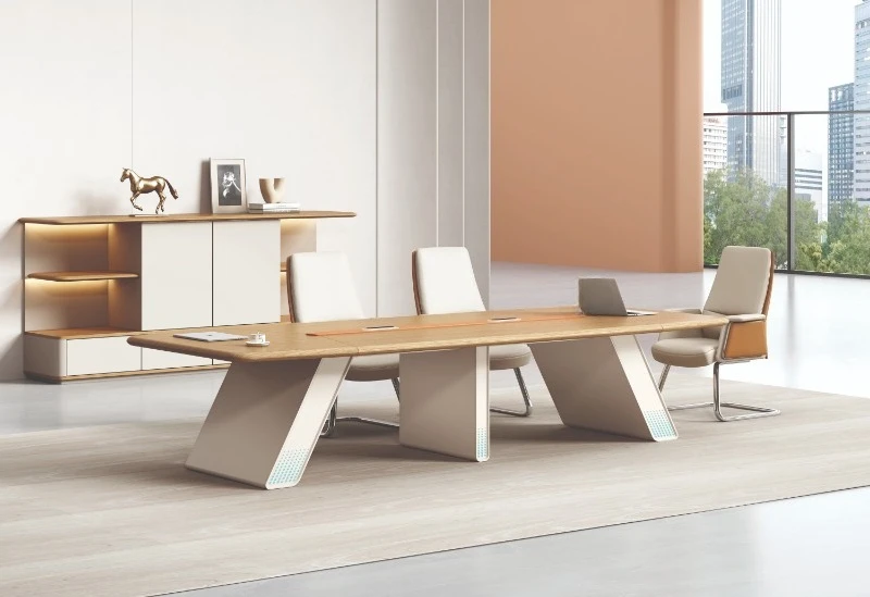 Luxury Modern Convertible Wooden Desk Business Office Furniture