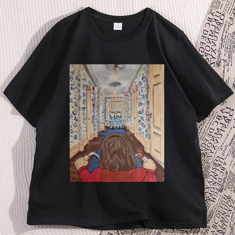 The Shining Graphic Tees Man Woman Cotton Short Sleeve Round Neck Printed Tshirts Casual Loose Comfortable T-shirts Clothing