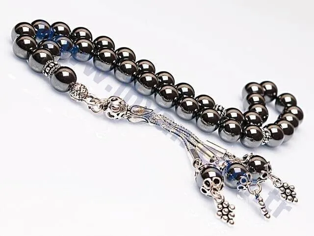 IQRAH Hematite Stone Rosary (925 carat Silver)