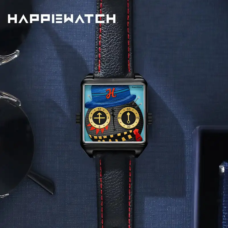 Happie Watch Top Original Couple Watch Stainless Steel Design Luxury Quartz Watch for Men Women Lover's Wristwatch ﻿