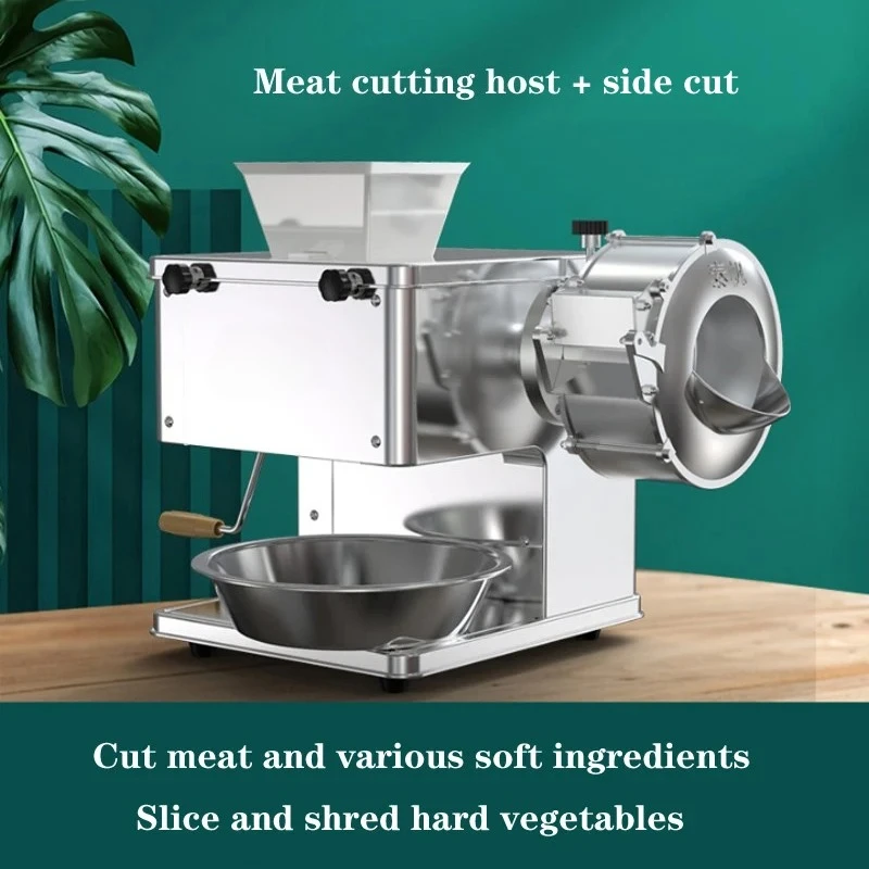 Multi-function Commercial Electric Meat Slicer Stainless Steel Sliced Shredded Diced Mince Machine Seat Cutting Machine
