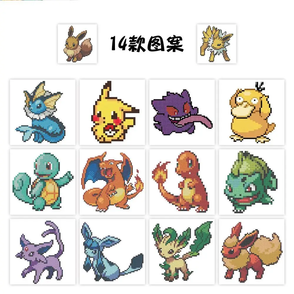 500pcs/Roll Cute Pixel Pokemon Pikachu Cartoon Anime Sealing Stickers DIY Laptop Decals Decoration Stiker Reward Gift Toys - view 3
