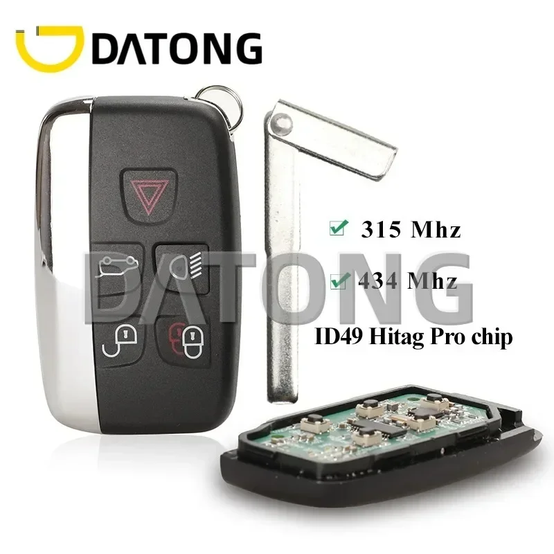 CHANKey 315/434MHz سيارة مفتاح ذكي عن بعد فوب صالح جاكوار لاند روفر ديسكفري 4 فريلاندر رينج سبورت إيفوك NoLOGO