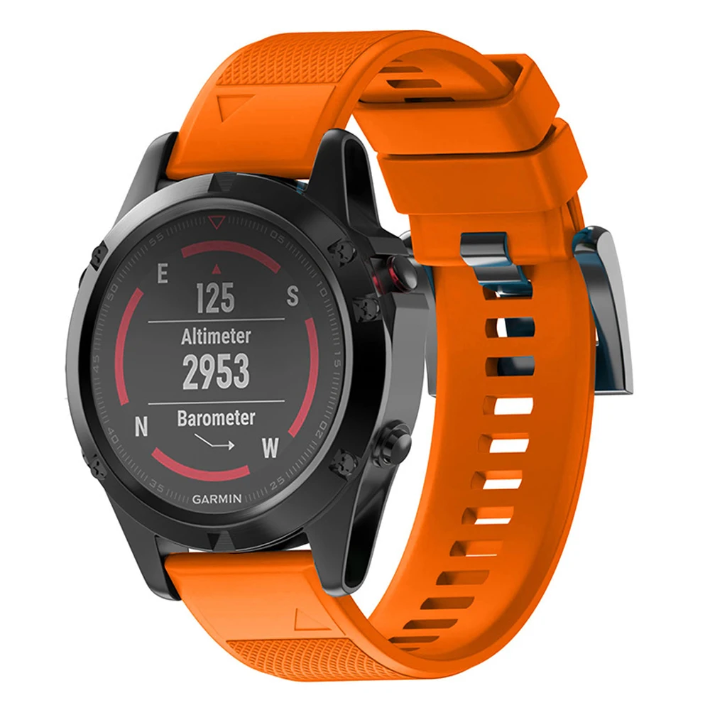 실리콘 시계 밴드 스트랩, Garmin Fenix 6X 6 Pro 7X 7 5 5X Plus Easyfit 손목 밴드, Epix Gen 2 스마트 워치 팔찌, 26mm, 22mm