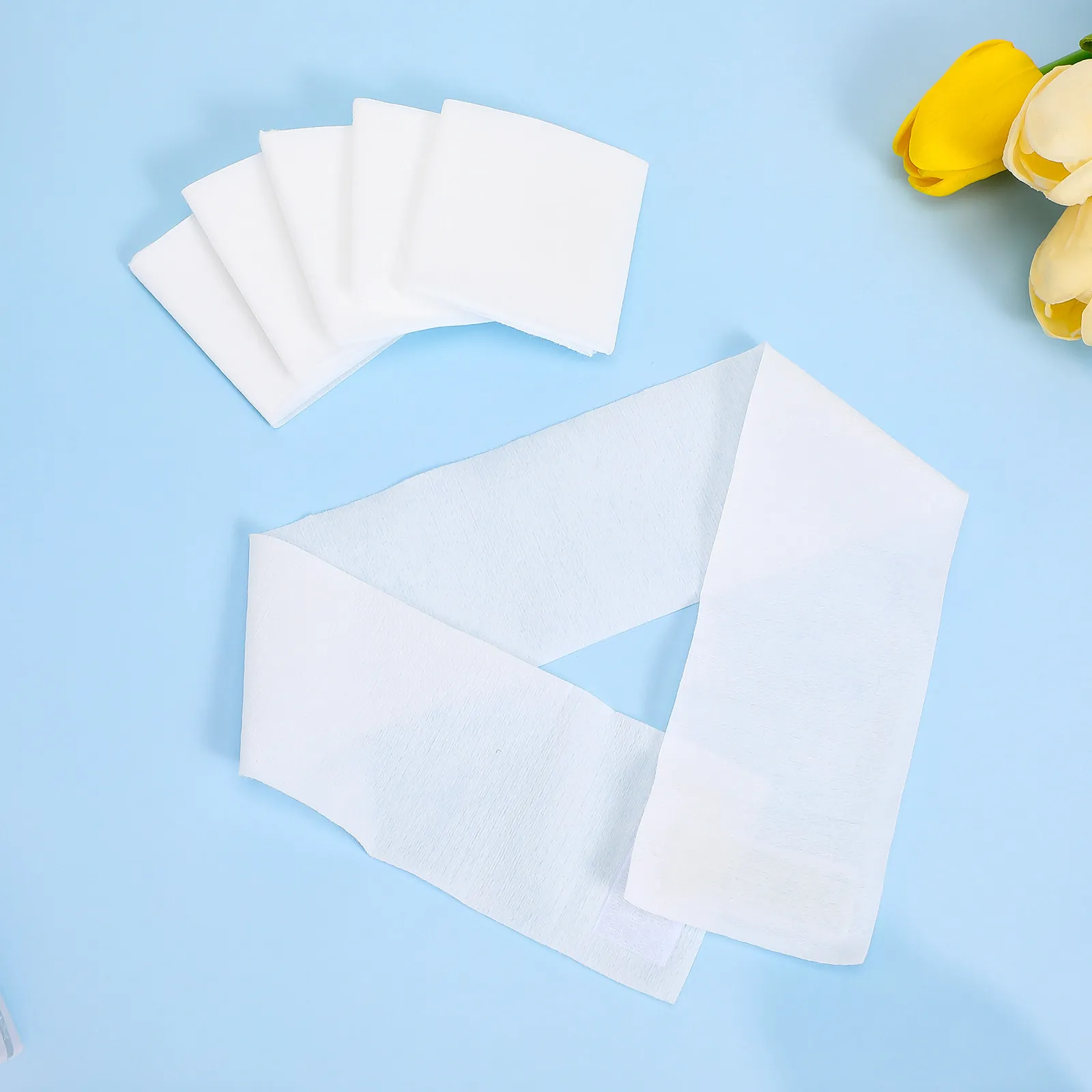 

30Pcs Disposable Water Therapy Spa Headbands Elastic Hair Bands Facial Makeup Skincare Wash Head Wraps Facial Headband