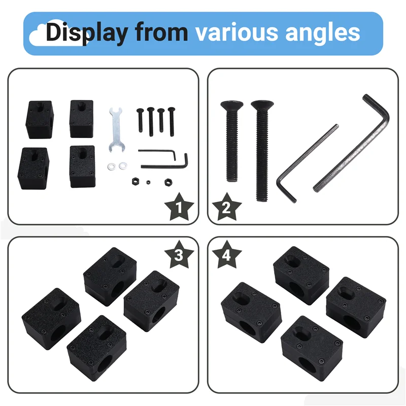 AEA7-Pedal Fixing Kit For Playseat Challenge Seat For DD Pro Double Pedal Fixation Kit