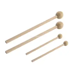 2pcs Round Head Drum Sticks Hammer Wooden Drum Mallet Ethereal Drumstick