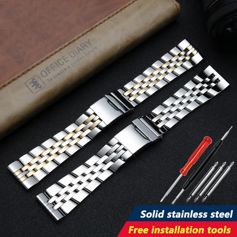 Мужской браслет из нержавеющей стали, 22 мм, 24 мм