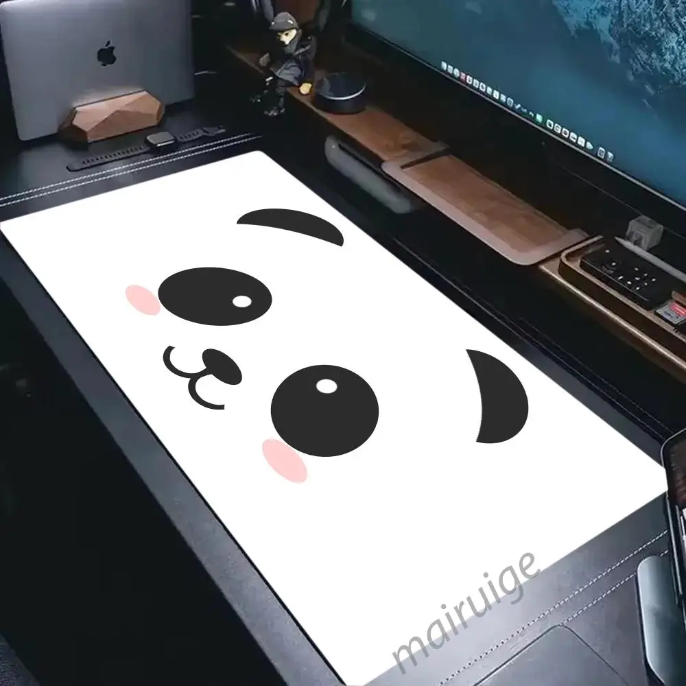 

Cute Panda Design Mouse Pad Large Computer Office Game Table Mats XXL Rubber Anti-slip Gaming Keyboard Mousepads Long Desk Pads