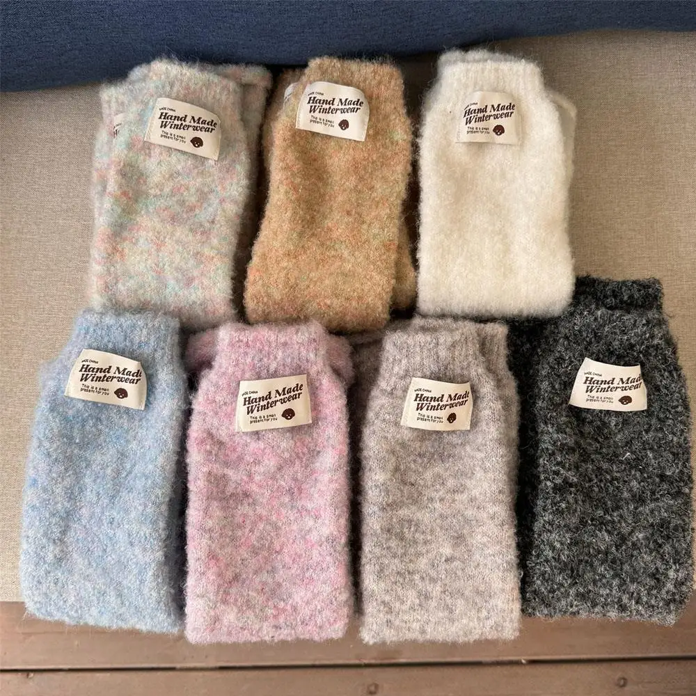 Mode Gestrickte Y2k Beinlinge Weiche Winter Plüsch Strümpfe Pile Up Scoks Strumpfwaren Bein Wärmer Frauen Mädchen Pile Heap Socken 45 cm