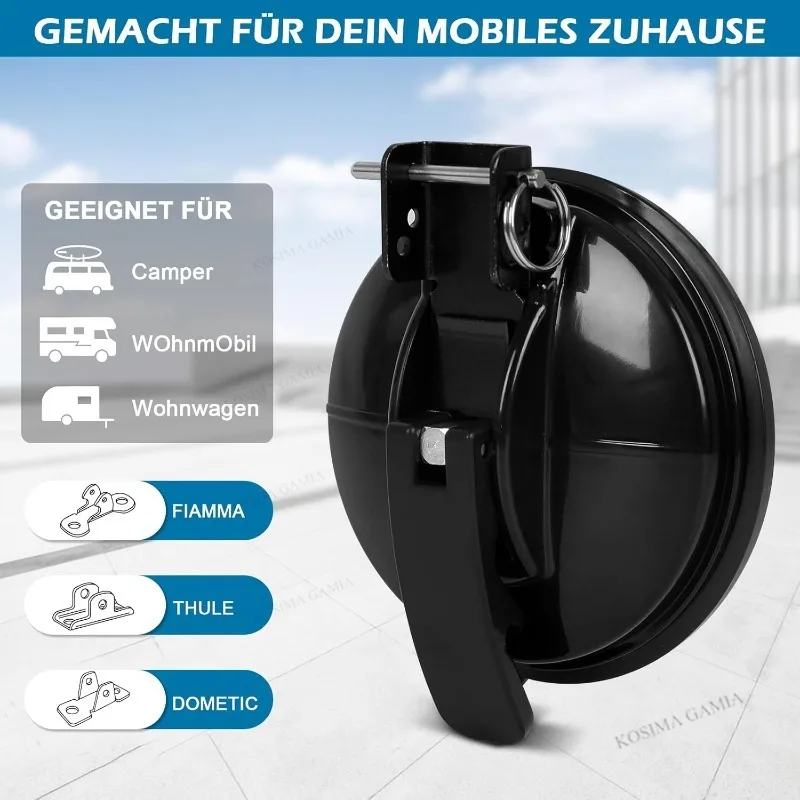 

1/2pcs Portable Extra Heavy Duty Lock Suction Cups Black Outdoor Travel RV Camping Awning Sunshade Canopy Replacement Parts