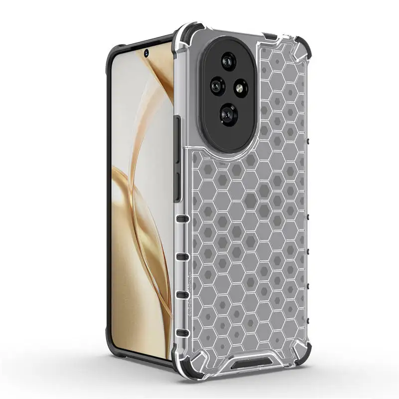 For Honor 200 Case For Honor 200 5G Cover 6.7 inch Honeycomb Hard PC Shockproof Protection Bumper For Honor 200 Pro Fundas