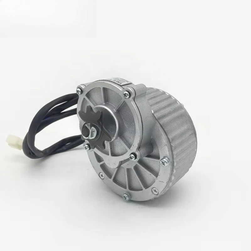 450W 24V MY1018 Geared Brushed DC Motor Reversible for DIY Electric Bicycle Scooter Replacement Drive Motor
