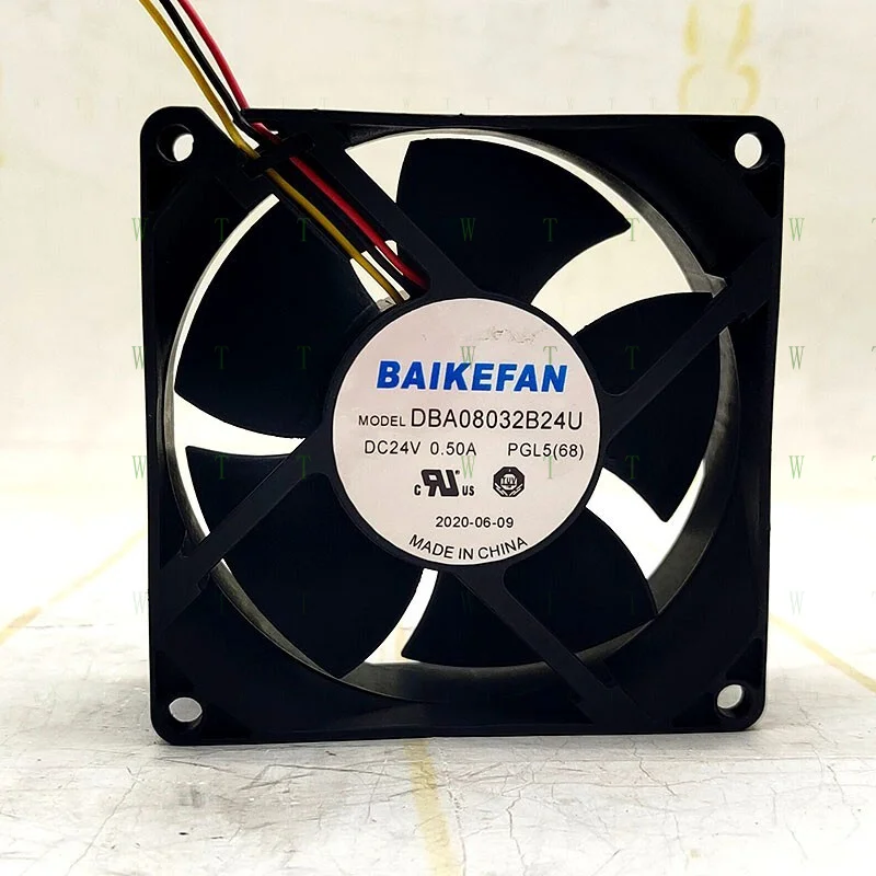 

H 1 pcs for BAIKEFAN DB08032B24U 8038 24V 0.50A 8cm Dual Ball Cooling Fan