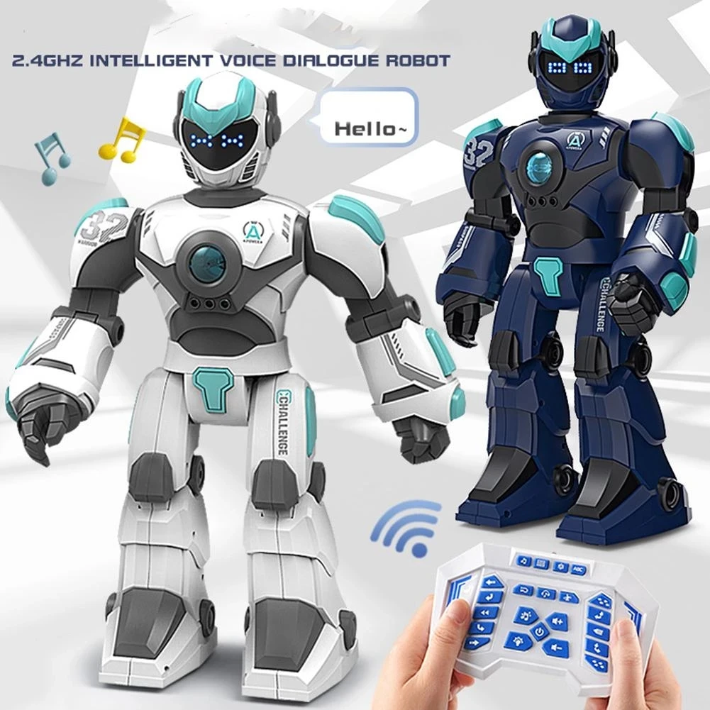 

MMBL RC Robot Toy Intelligent Voice Dialogue Robot Model Programming Gesture Induction Children's Electric Toys English Version